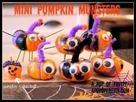Mini pumpkin monsters