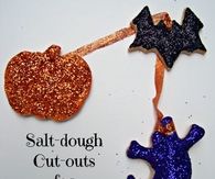 Salt dough cutout for halloween garland