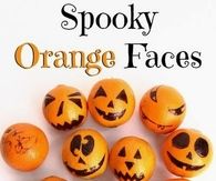 Spooky Orange Faces