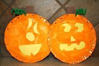 Pumpkin paper plates