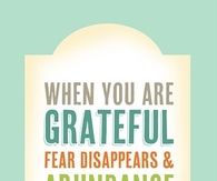When you are grateful
