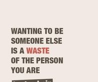 Wanting to be someone else