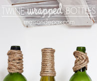 Twine wrapped bottles