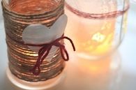 Valentines day candle votives