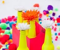 DIY Neon Vases