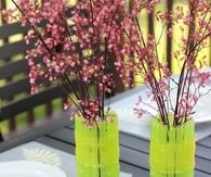DIY Green Neon Vase for spring decor