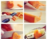 DIY Heart Carrots