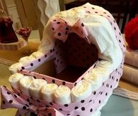 DIY Bassinet Diaper Cake Tutorial