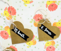 DIY Heart Name Tags