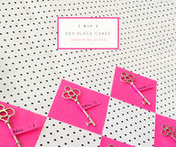 DIY Key Placecards