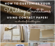 Add gold to wedding invitations