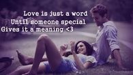 love is just a word