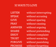 10 ways to love