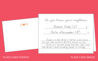 Icebreaker place card