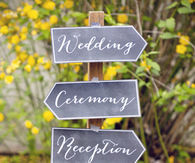 Chalkboard Wedding Arrows