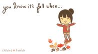 You know it's fall when...crunch, crunch, crunch