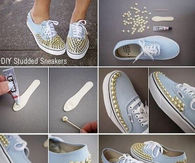 DIY Studded Sneakers