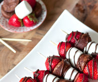 Strawberry Brownie Kabob Tutorial