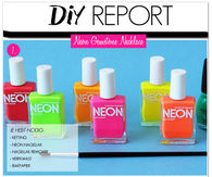 DIY Neon Necklace From Nail Polish