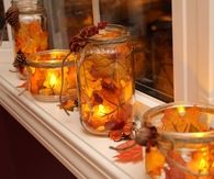 Autumn Leaf Candles