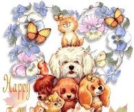 Happy Fall Cute Animals