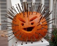 Pumpkin with Nails