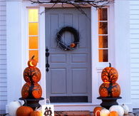 Decorated for Fall & Halloween