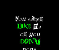 You either