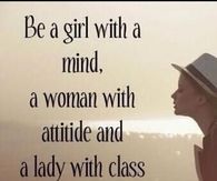 a lady with class
