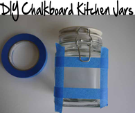 DIY Chalkboard Kitchen Jars