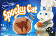 Spooky cat sugar cookies