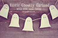 Rustic ghostly garland