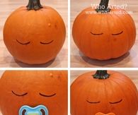 DIY Sleeping Baby Pumpkin