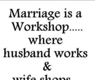 Marriage is a workshop