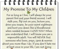 my promise to my children