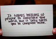 You complete me