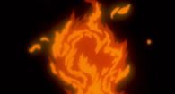 Flaming jack o lantern