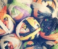 Halloween ruffle yarn