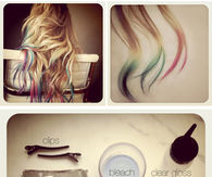 DIY Tie Dye Hair