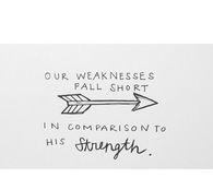 In comparison to his strength