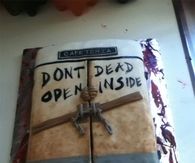 Dead inside halloween cake
