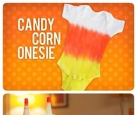 DIY Candy Corn Onsie