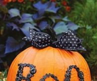Boo Button Pumpkin