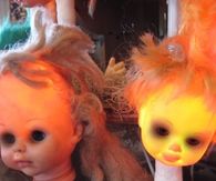 Creepy Halloween Doll Head Lights