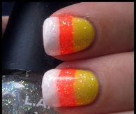 Candy Corn Nail Art