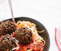 Lentil and mushroom meatballs