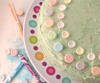 Sweet tart and pixy stix cake