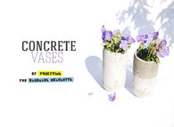 DIY Concrete Vases