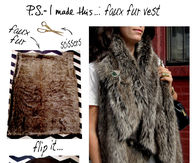 Faux fur vest