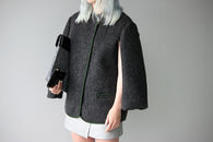 Thrown over shoulder jacket